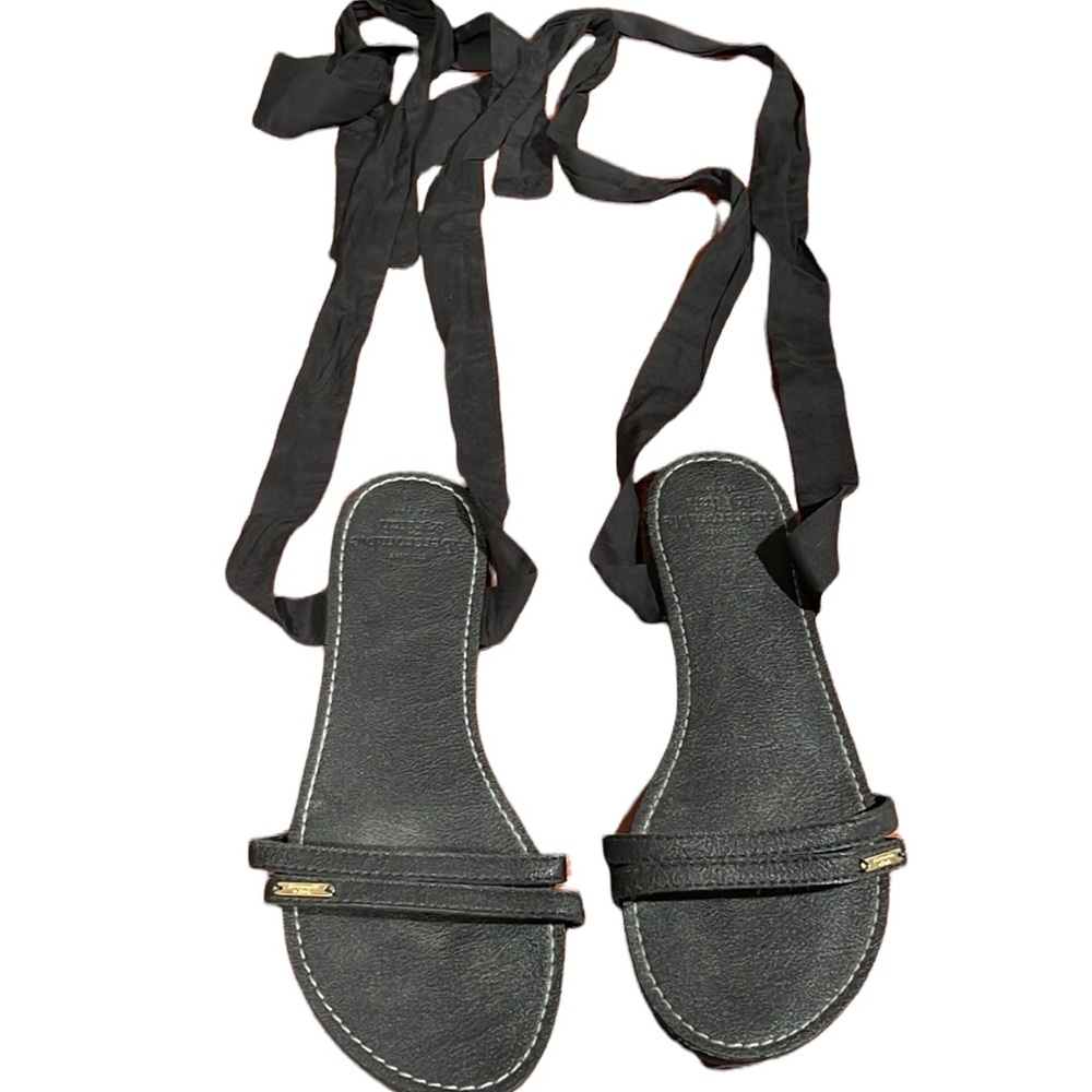 Abercrombie and fitch Black tie up sandals - Picture 5 of 11